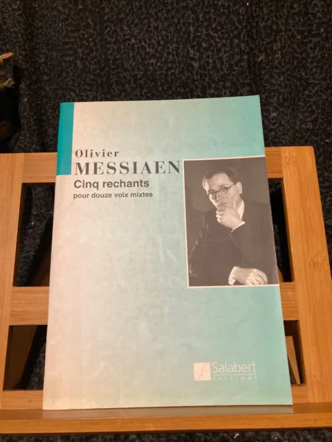 Olivier Messiaen Cinq Rechants pour douze voix mixtes partition éd. Salabert