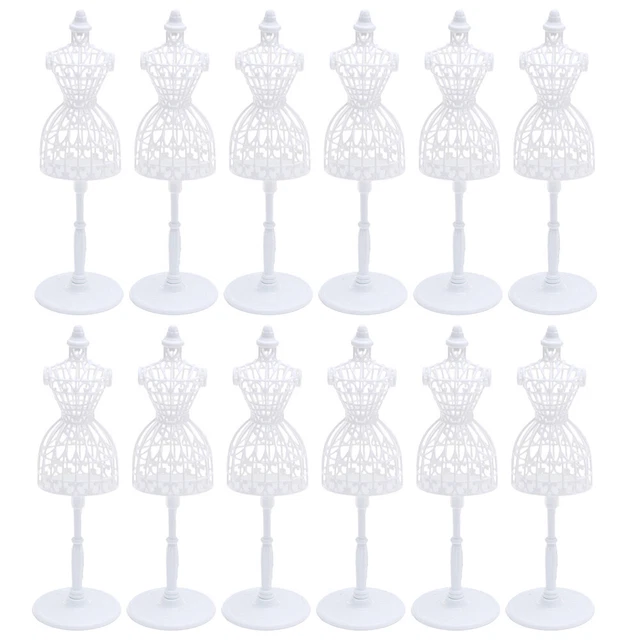 12 Pcs Kleiderständer Für Puppen weibliche Kleiderform Kind