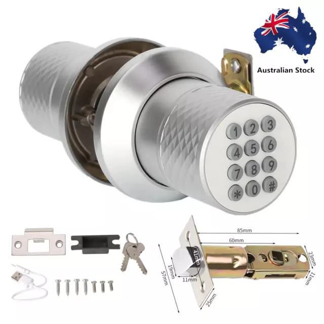 Keyless Smart Lock Digital Door Lock w/ Keypad Electric Door Lock w/ Spare Keys