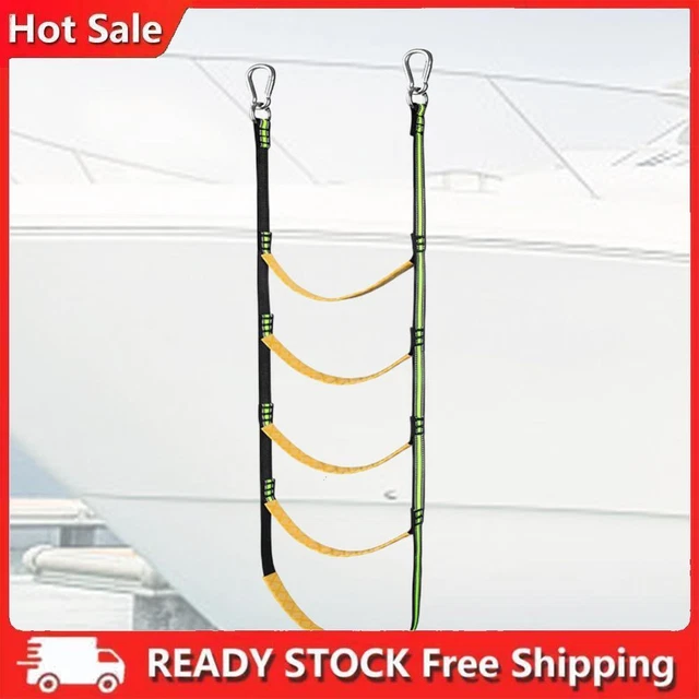 3/4/5 STEP PORTABLE Rope Ladder Soft Swim Ladder for Canoe (156CM) $25. ...