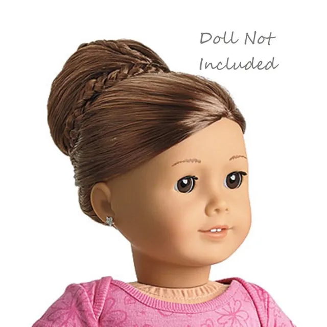American Girl Dos Chic Bun Brown Hair Accessory Accessories Fits 18" Doll