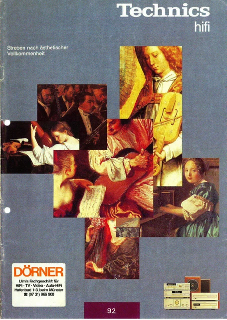 TECHNICS - BROCHURE CATALOGUE CATALOGUE CATALOGUE - 1992 - Language ...