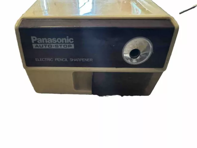 Vintage Panasonic Electric Pencil Sharpener with Auto-Stop KP-110 Tested