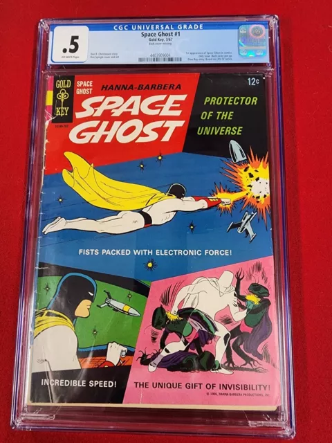 SPACE GHOST 1 CGC .5 GOLD KEY 1st Appearance Of Space Ghost 1967 No Back Cover!