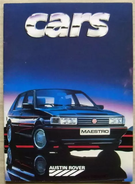 AUSTIN ROVER Range Car Sales Brochure 1986 #3723/B MINI Metro MAESTRO Rover