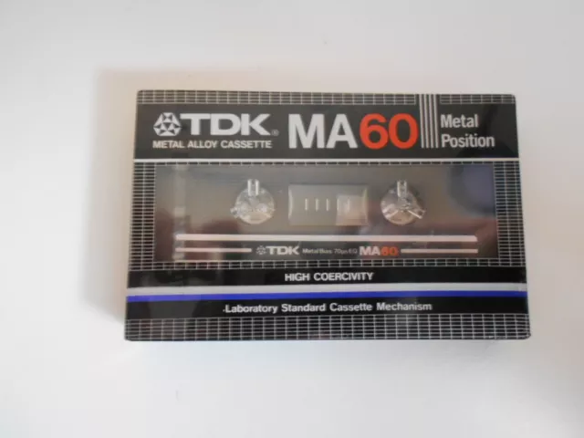 Cassette sous blister TDK  MA60 Métal Type IV    Fabriqué au Japon