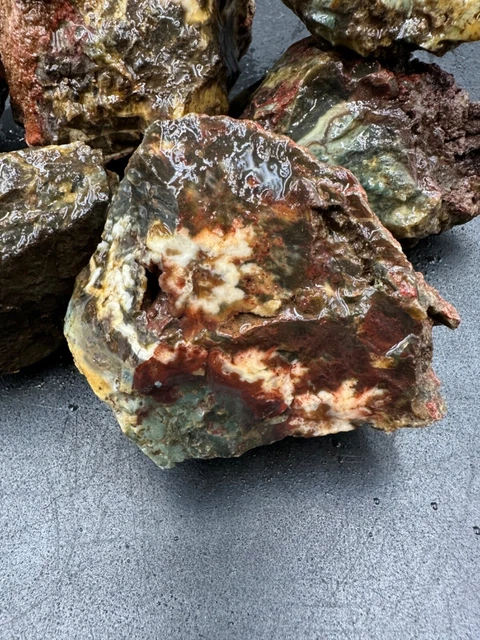 Prueheart agate rough Rare old stock Idaho plume agate
