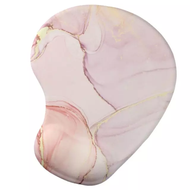 Marble Wrist Support Pink Mice Pad Cute Mouse Mat  Typing and Pain Relief