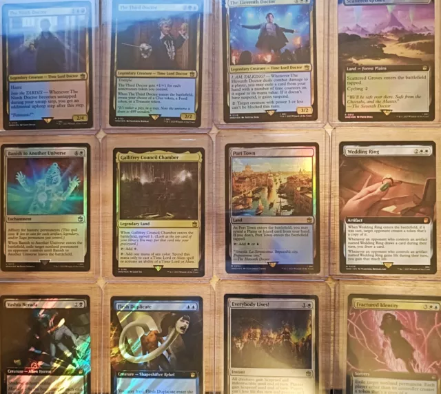 MTG Dr. Who Foils, Borderless and Surge foil cards. Buy in bulk and save!