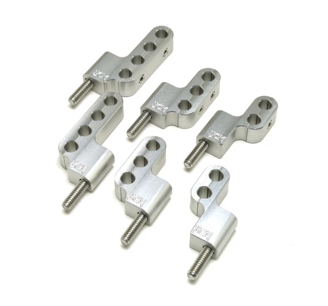 Spark Plug Wire Holder Set. Valve cover Mounted 6pc. Clear Billet Aluminum USA
