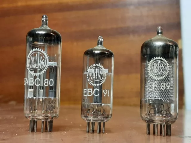 3x Valvo EABC80 / EBC 91 / EF89, Radio-Röhre, Audio Tube, Gebraucht 2