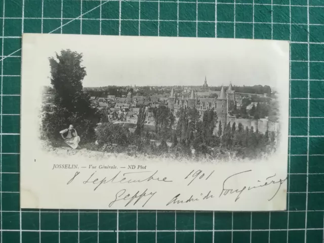 Sa095 CPA Be Circa 1900 - Britain - Josselin - View General - Animated