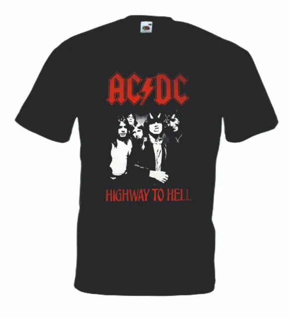 Camiseta Ac Dc, Acdc, Highway To Hell, T-Shirt Rock Heavy Metal