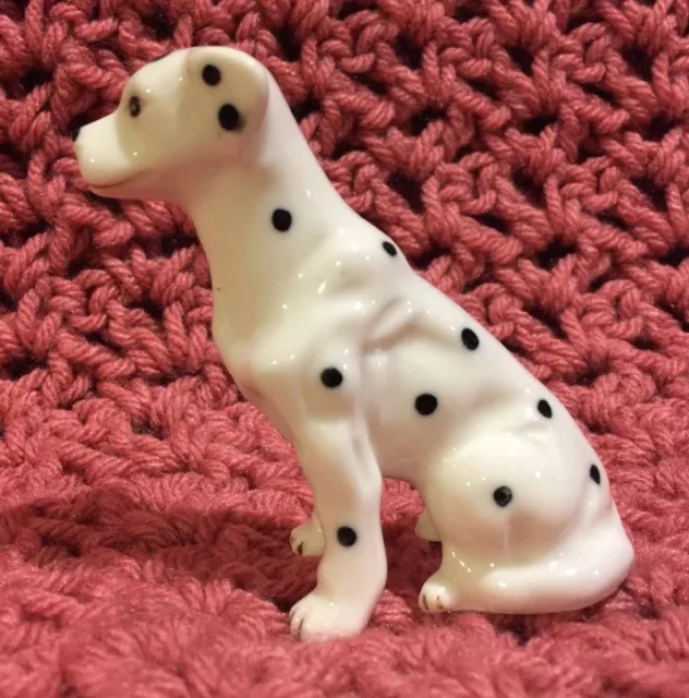 ❤️Vintage Bone China  Made in Taiwan Dog Dalmation Figurine Original Sticker