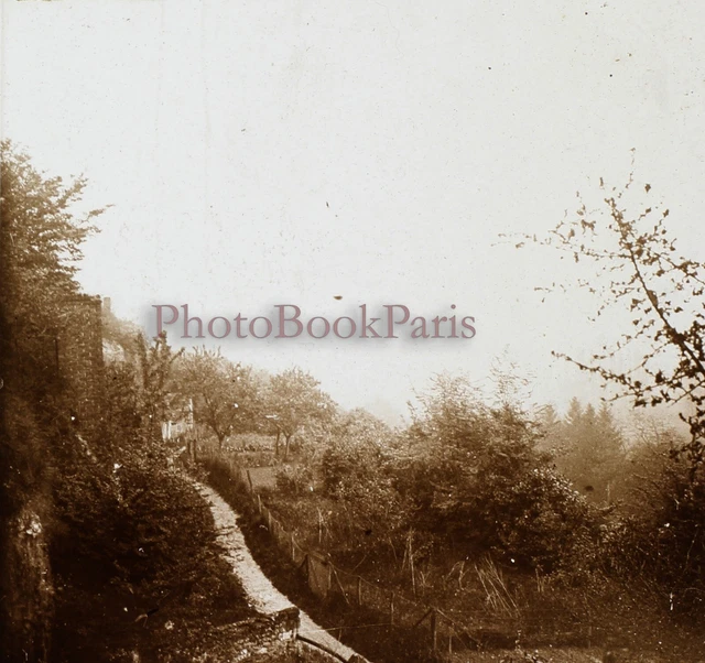 FRANCE Paysage c1920 Photo Stereo Plaque verre Vintage V25L6n1