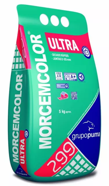 299 MORCEMCOLOR Ultra: Mortero de rejuntado de secado y fraguado rápido. 5 kg