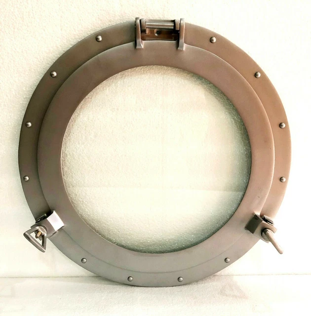 Cabine de finition argentée de fenêtre en verre de hublot en aluminium de...