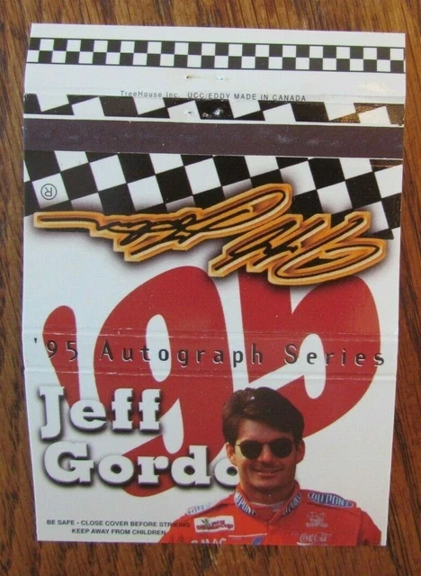 Nascar Racing Car Driver Jeff Gordon Matchbook Cover Empty 1995 Matchcover -D4