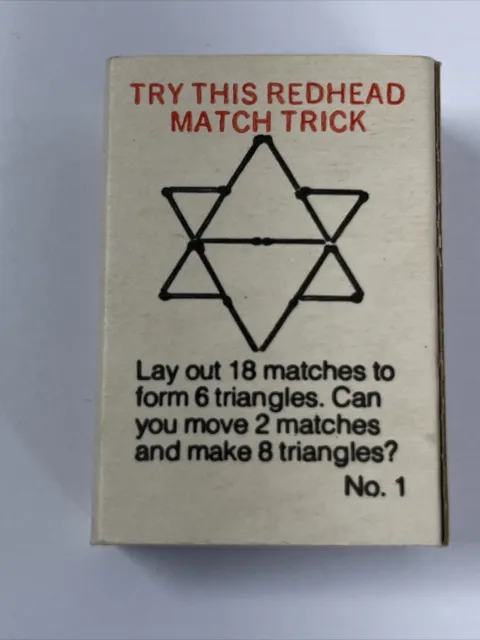 Redheads "Try this Redhead Match Trick" Series No 1