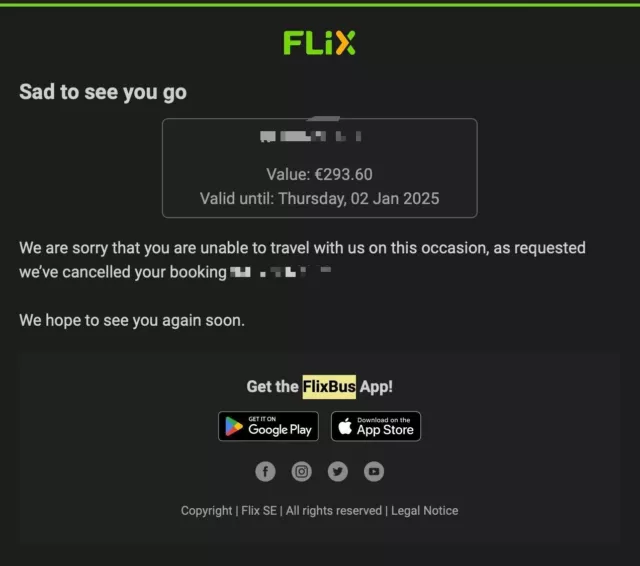 Flixbus 300€ Gutschein code Gültig bis Januar 2025