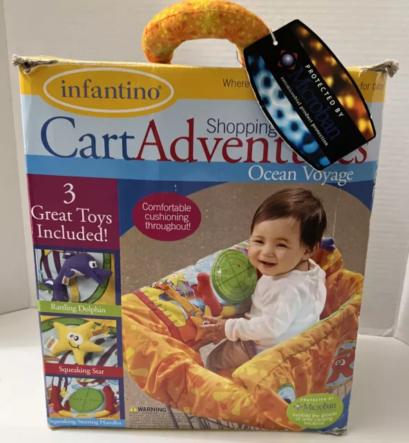 Infantino Ocean Voyage Shopping Cart Cover Cart Adventures in Box