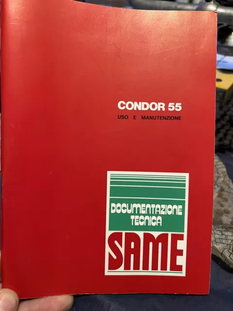 Libretto uso manutenzione Trattore SAME CONDOR 55 Con Custodia ORIGINALE