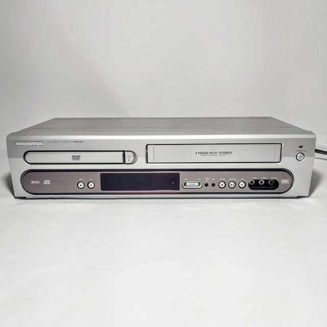 MAGNAVOX DVD VHS Combo Player MDV530VR 4Head VCR Recorder Tested No