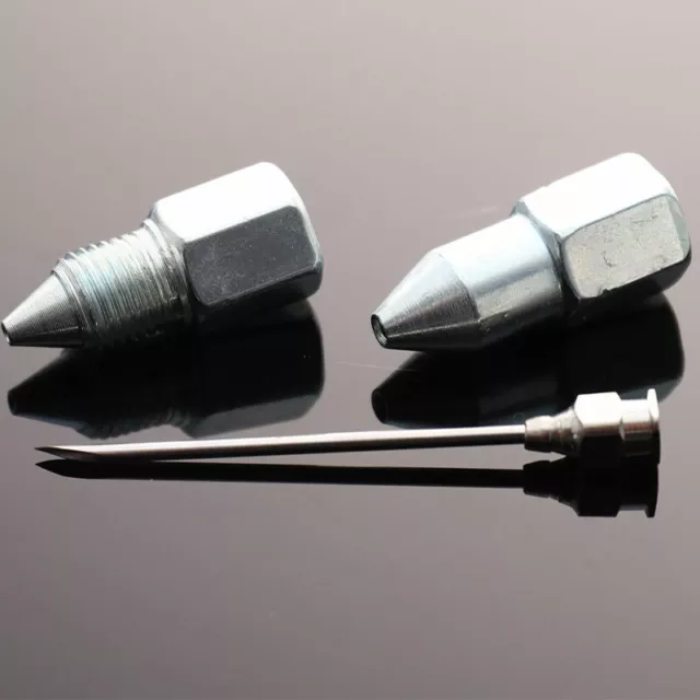 Adaptador bucal de punta de aguja para pistola de grasa manual largo ametralladora accesorio UL