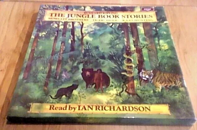 THE JUNGLE BOOK STORIES Ian Richardson Sherlock Holmes ARGO 3 LP Rudyard Kipling