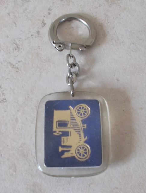 Ancien porte clé clef collection mécanique automobile ancien logo Citroën métal relief vintage - Collection