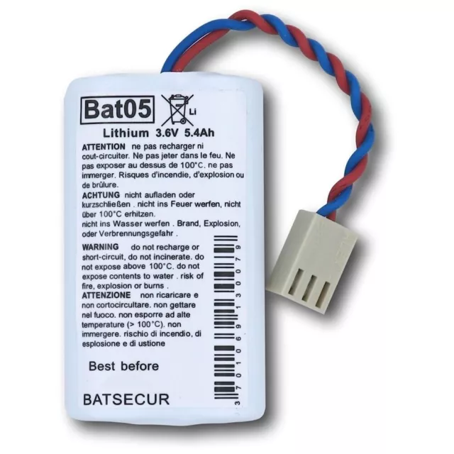 Batsecur batteria pila litio 3,6V 5,4 A compatibile batli05 Logisty Daitem - BAT