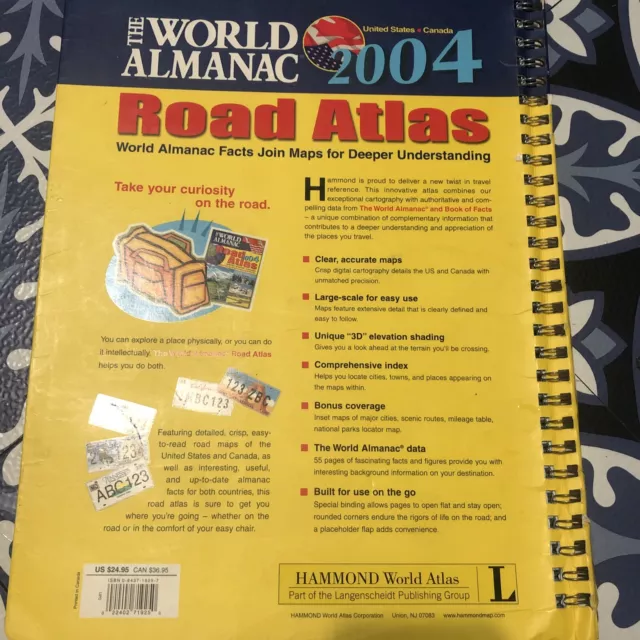 World Almanac 2004 USA & Canada Road Atlas - Hammond World Atlas 2