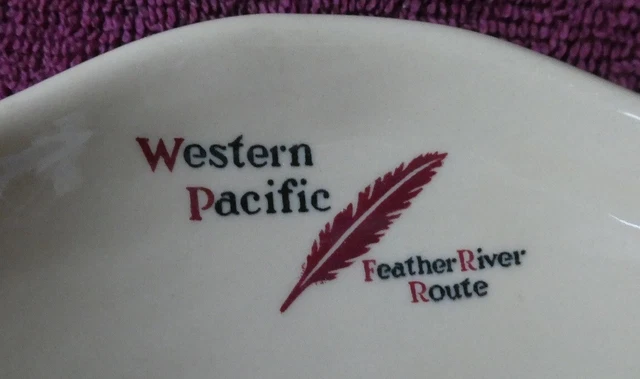 RAILROAD DINING CHINA WESTERN PACIFIC 4-Corner SALAD BOWL