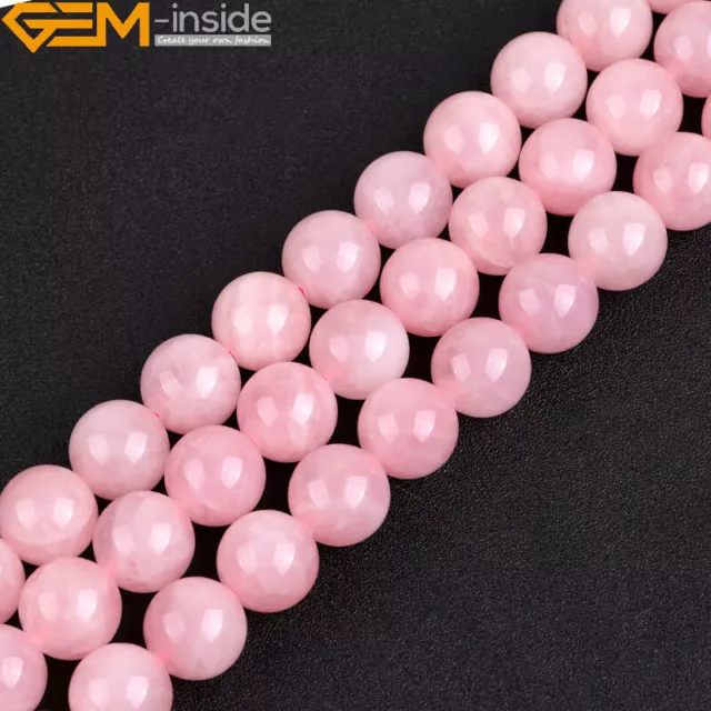 Natural Rose Quartz Gemstone Round Beads 15" 3mm 4mm 6mm 8mm 10mm 12mm 14mm 16mm