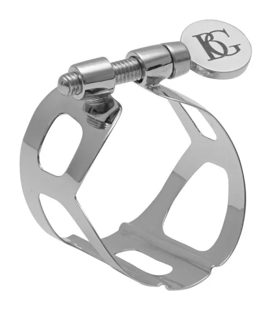 BG Ligature and Cap Alto Sax Traditional Silver Plated The Soloist Ligature