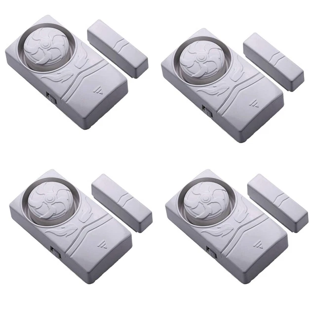 4 pz allarme antieffrazione wireless Home Security, sensore magnetico TüR allarme finestra P S1S6