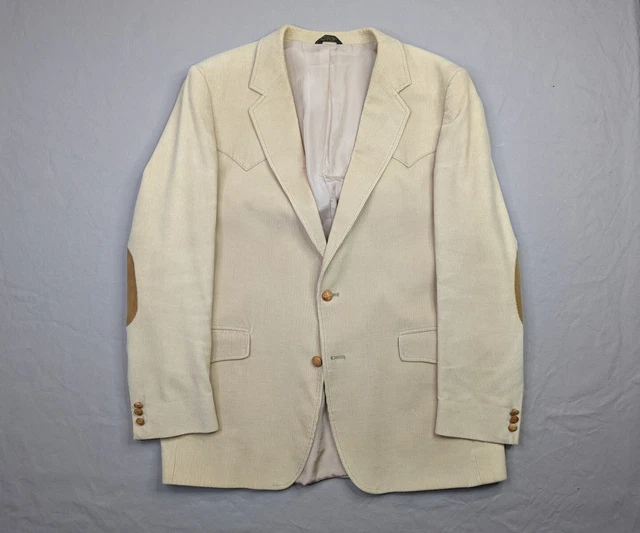 Brad Whitney Jacket Adult 44 Long Tan Corduroy Sport Coat Poland