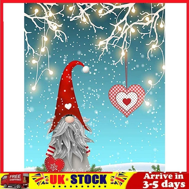 Full Cross Stitch Eco-cotton Thread 11CT Printed Christmas Goblin Wall Art Kit