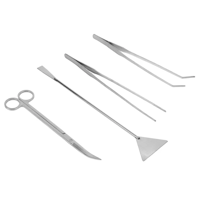 Aquarium Aquascape Tools Kit 4 In 1 Multifunction Stainless Steel Aquatic Pl Ids