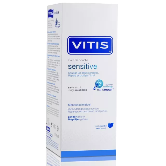 Vitis Sensitive Mundspülung 500ml | schwerzempfindliche Zähne