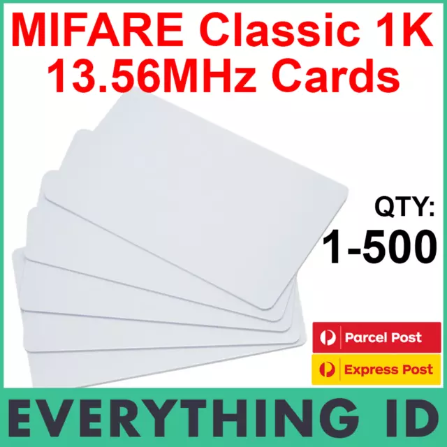 Mifare Classic 1K S50 Plastic High Frequency Iso14443A Swipe Card 14443A Tags