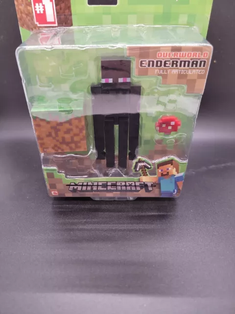 MINECRAFT OVERWORLD ENDERMAN Fully Articulated Action Figure Pack ...