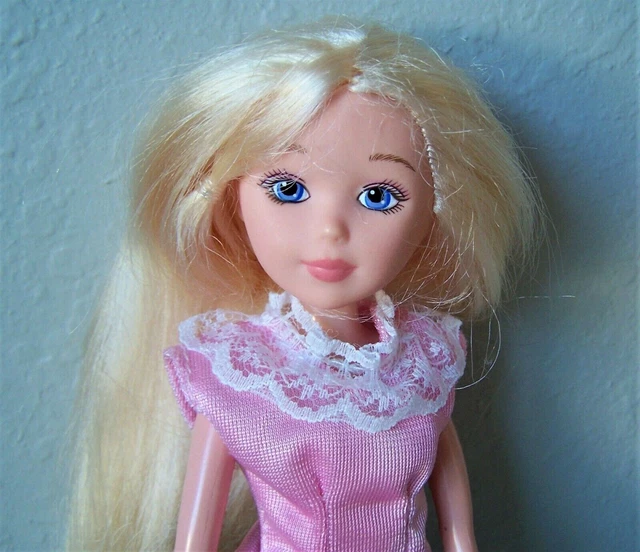 Paradise Kids Girl Doll 10" Tall - Blond Hair & Blue Eyes with Dress - 2011 EUC