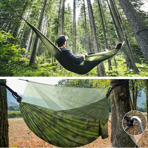 2 Person Camping Hammock with Mosquito Net Outdoor Hammock	Double Lightweight