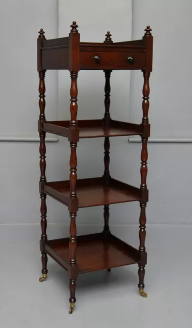 Regency Mahogany Whatnot Shelves