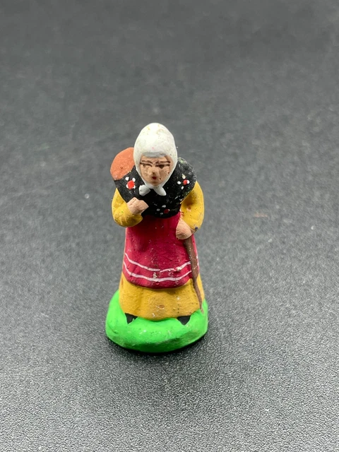 Lot De 46 Santons Anciens En Terre Cuite Peints à La Main, Bon état Vintage, + 20 Offerts !