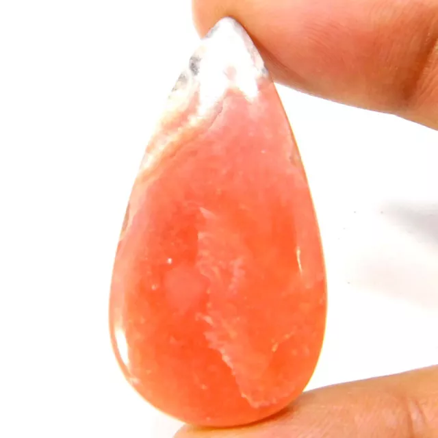 49.20Cts. 100% Natural Unique Red Rhodochrosite Pear Cabochon Loose Gemstone