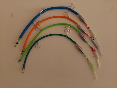 4 Laccio per Serra artificiale raglou fluo Ancorette rinforzate pinza pesca 