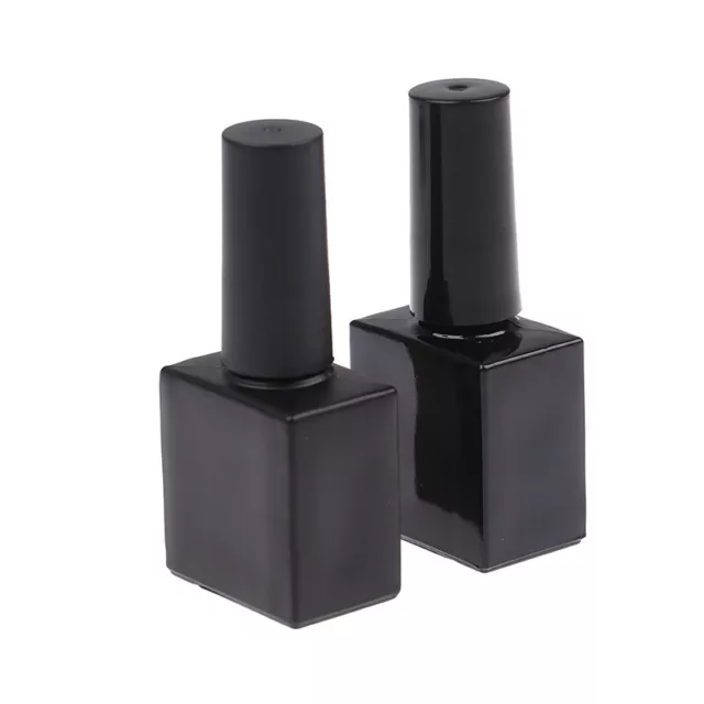 1Pcs 10ml Empty Nail Polish Glass Bottles with Brush Refillable Gel Container!