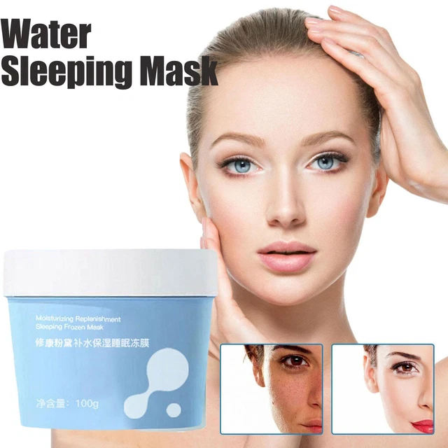 Maschera per dormire acqua ghiaccio umida bellezza della pelle, maschera per dormire acqua ghiaccio umida per ragazza